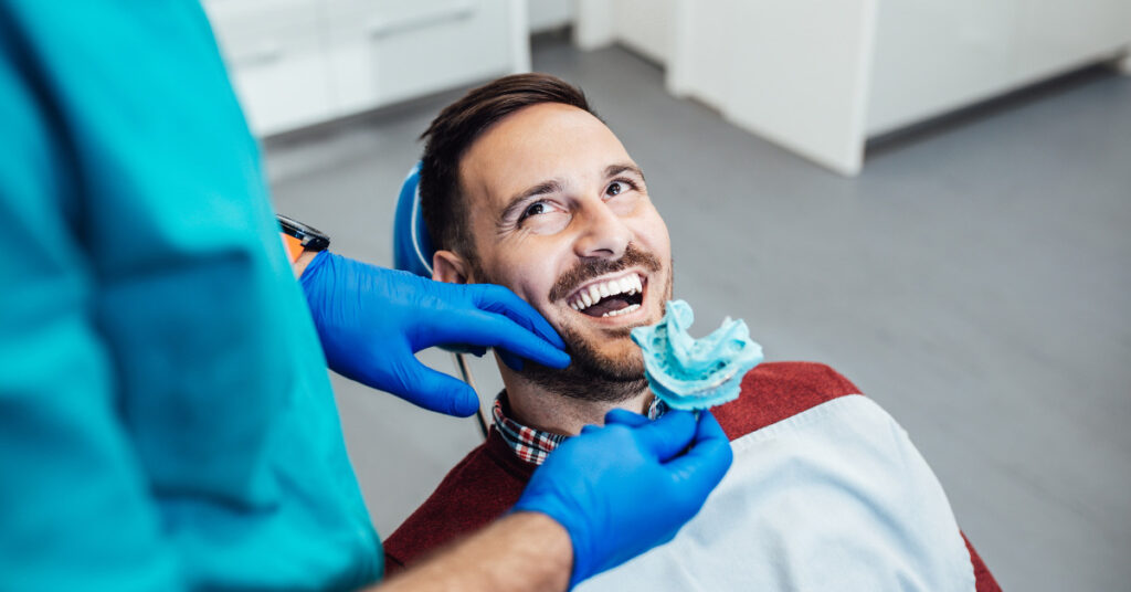 man-at-a-dentist-appointment